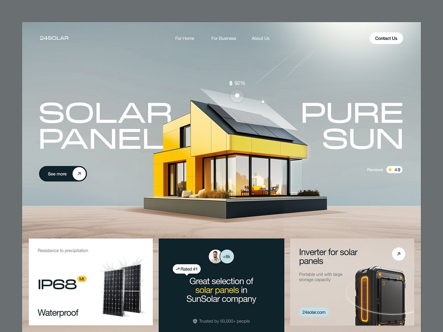 Beautiful landing page for your business