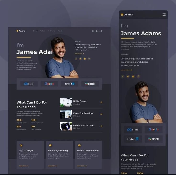 Professional Portfolio website 